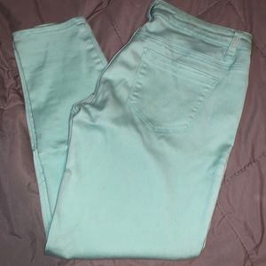 Mint green jegging Jeans